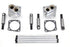 Motorshop Solid Tappet Kit Chrome Finish - 11-0596