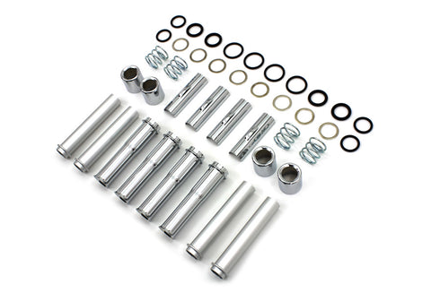 Motorshop TC-88 Pushrod Cover Kit Chrome - 11-0824