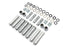 Motorshop TC-88 Pushrod Cover Kit Chrome - 11-0824