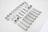 Motorshop TC-88 Pushrod Cover Kit Chrome - 11-0824
