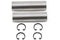 Motorshop Piston Wrist Pin and Lock Kit - 11-0873