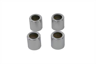 Motorshop Pushrod Cover Spring Cup Set Chrome - 11-0917