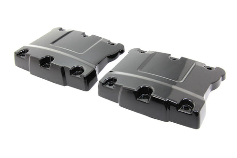 Motorshop Top Rocker Box Gloss Black Cover Set - 11-1071