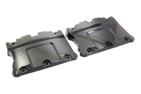 Motorshop Top Rocker Box Gloss Black Cover Set - 11-1071