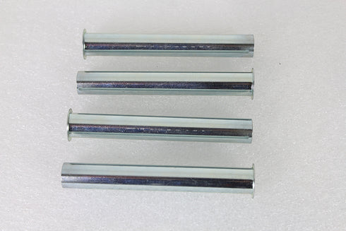 V-Twin Replica Inner Pushrod Cover Tube Set White Zinc Plated - 11-1072