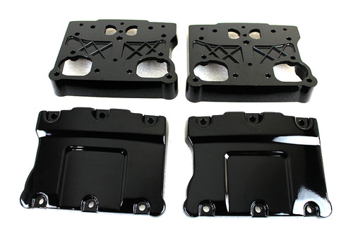 Motorshop Gloss Black TC-88 Rocker Box Set - 11-1086