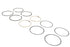 Rowe 3-1/2 inch Evolution Piston Ring Set .030 Oversize - 11-1290