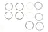 Rowe 3-1/2 inch Evolution Piston Ring Set .005 Oversize - 11-1292