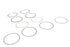 Hastings Rings 107 inch M8 Moly Piston Ring Set Standard - 11-1426