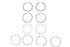 Hastings Rings 107 inch M8 Moly Piston Ring Set Standard - 11-1426