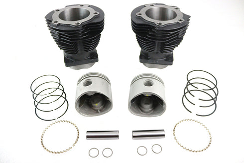 Motorshop Replica 74 inch Knucklehead Cylinder Kit Black - 11-1570