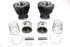 Motorshop Replica 74 inch Knucklehead Cylinder Kit Black - 11-1570
