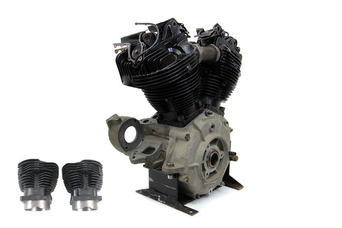 Motorshop Replica 74 inch Knucklehead Cylinder Kit Black - 11-1570