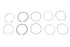 Rowe 883cc Piston Ring Set .010 Oversize - 11-1734