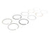 Rowe 883cc Piston Ring Set .020 Oversize - 11-1735
