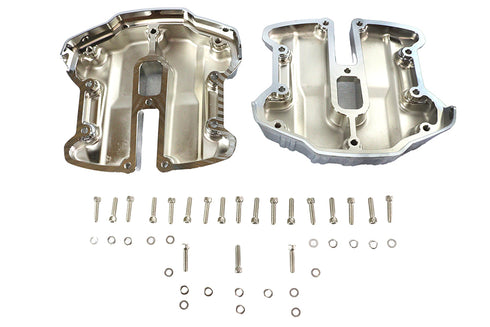 V-Twin M8 Rocker Box Cover Set Chrome - 11-1766