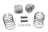 Keith Black 74 inch FLH-FX Piston Set .030 Oversize - 11-2204
