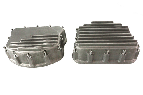 V-Twin Finned Panhead Rocker Box Cover Set - 11-2575