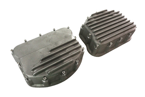 V-Twin Finned Panhead Rocker Box Cover Set - 11-2575