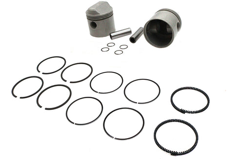 Motorshop Replica 1000cc 3-3/16 inch Piston Set .020 Oversize - 11-2716