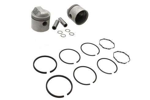 Motorshop Replica 1000cc 3-3/16 inch Piston Set .010 Oversize - 11-2722