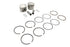 Motorshop Replica 883cc 3 inch Piston Set .005 Oversize - 11-2730