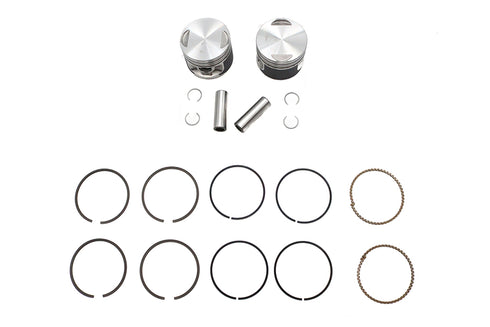 Motorshop Replica 883cc 3 inch Piston Set .010 Oversize - 11-2731