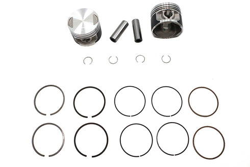 Motorshop Replica 883cc 3 inch Piston Set .030 Oversize - 11-2733