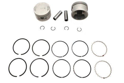 Motorshop Replica 1200cc 3-1/2 inch Piston Set Standard Size - 11-2735
