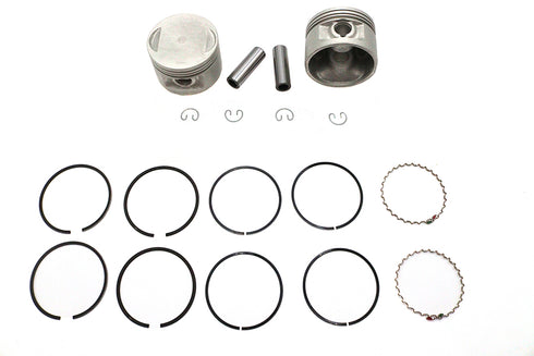 Motorshop Replica 1200cc 3-1/2 inch Piston Set .005 Oversize - 11-2736