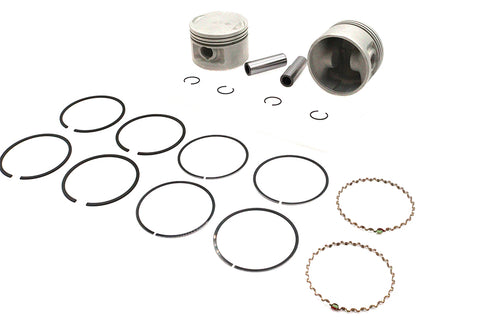 Motorshop Replica 1200cc 3-1/2 inch Piston Set .020 Oversize - 11-2738