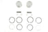 Motorshop Replica 1200cc 3-1/2 inch Piston Set .030 Oversize - 11-2739