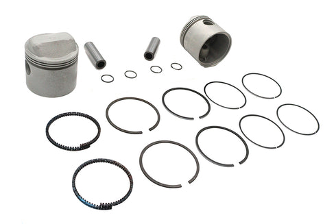 Motorshop Replica 1000cc 3-3/16 inch Piston Set .040 Oversize - 11-2745