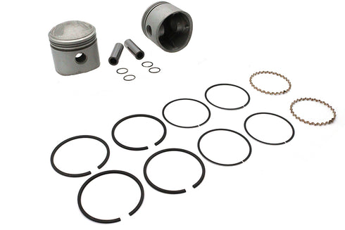 Motorshop 61 inch Overhead Valve 3-5/16 inch Piston Set .030 Oversize - 11-2752