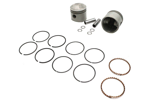 Motorshop Replica 80 inch Overhead Valve 3-1/2 inch Piston Set .020 Ov - 11-2785