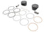 Ultima 100 inch Ultima 3.875 inch Bore Piston Set .005 Oversize - 11-3251