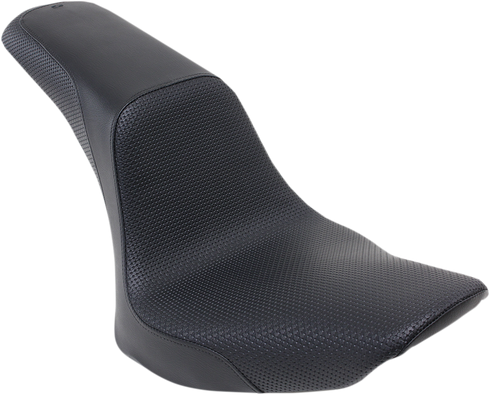 SADDLEMEN Profiler™ Basketweave Seat - Black - Softail '06-'17 806-23-147
