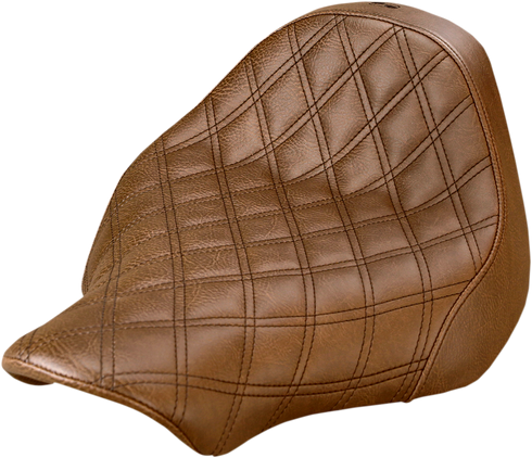 SADDLEMEN Renegade Solo Seat - Lattice Stitched - Brown - FXSB '13-17 813-27-002BLS