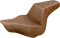 SADDLEMEN Step-Up Seat - Rear Lattice Stitch - Brown - FXSB 813-27-173BR