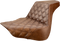 SADDLEMEN Step-Up Seat - Front Lattice Stitch - Brown - FL/FX '18-'24 818-27-172BR