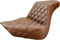 SADDLEMEN Step-Up Seat - Full Lattice Stitch - Brown - FL/FX '18-'24 818-27-175BR