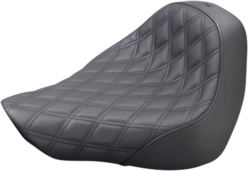 SADDLEMEN Renegade Solo Seat - Lattice Stitched - Black - FL/FX '18-'24 818-27-002LS