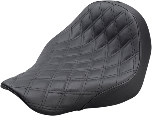 SADDLEMEN Renegade Solo Seat - Lattice Stitched - Black - FL/FX '18-'24 818-29-002LS