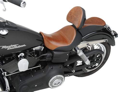 SADDLEMEN Seat - Renegade™ Lariat Solo - Smooth - Brown - Dyna 806-04-0041B