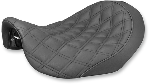 SADDLEMEN Renegade Solo Seat - Lattice Stitched - Black - Dyna '06-'17 806-04-002LS