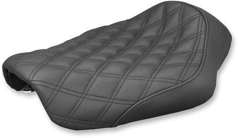 SADDLEMEN Renegade Solo Seat - Lattice Stitched - Black - Dyna '04-'05 804-04-002LS