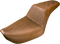 SADDLEMEN Step-Up Seat - Rear Lattice Stitched - Brown - Dyna 896-04-173BR