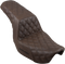 SADDLEMEN Step-Up Seat - Full Lattice Stitch - Brown - Dyna 806-04-175BR