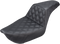 SADDLEMEN Step-Up Seat - Full Lattice Stitch - Black - Dyna 896-04-175