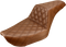 SADDLEMEN Step-Up Seat - Full Lattice Stitch - Brown - Dyna 896-04-175BR